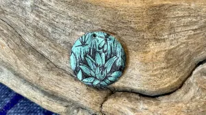 Luster Pendant by Allegory Gallery — Water Lilies - English Ivy