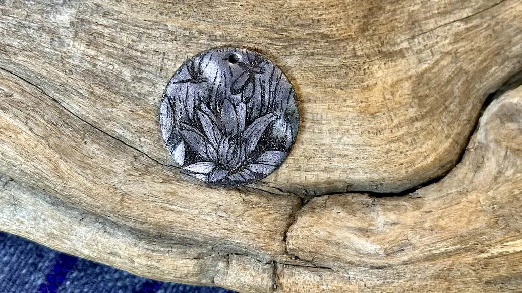 Luster Pendant by Allegory Gallery — Water Lilies - French Lilac