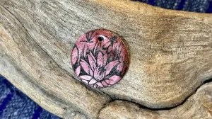 Luster Pendant by Allegory Gallery — Water Lilies - Venetian Red