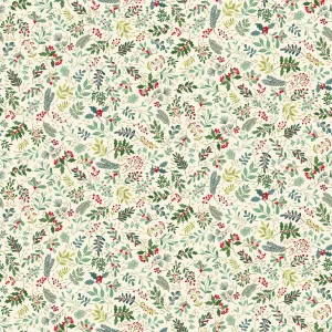 Makower | Enchanted | Christmas Yuletide Foliage | Cream