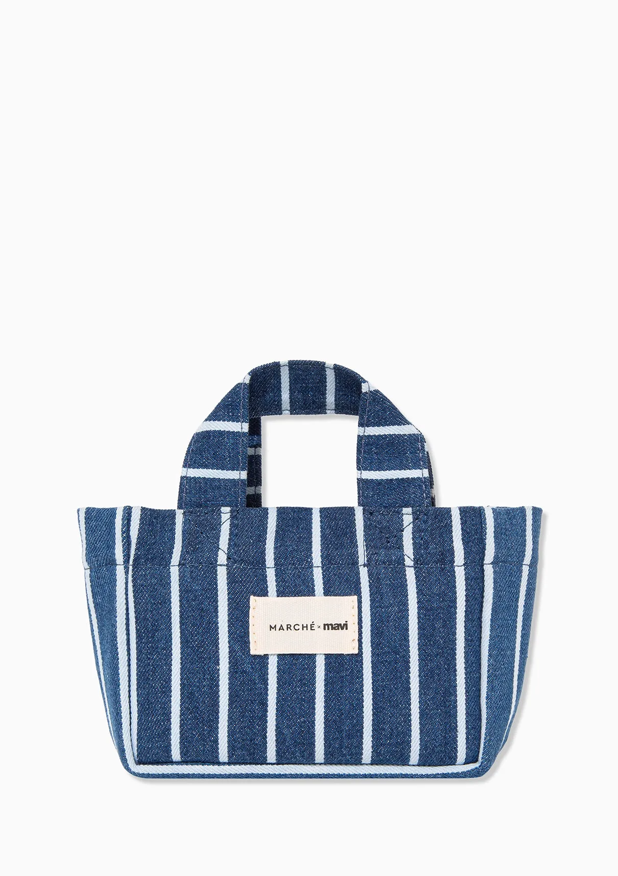Marche X Mavi Chain Strap Striped Bag