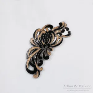 Margot De Taxco Enamel and Silver Pin