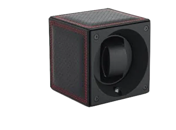 Masterbox Single Black Toledo Leather Double Red Stitches
