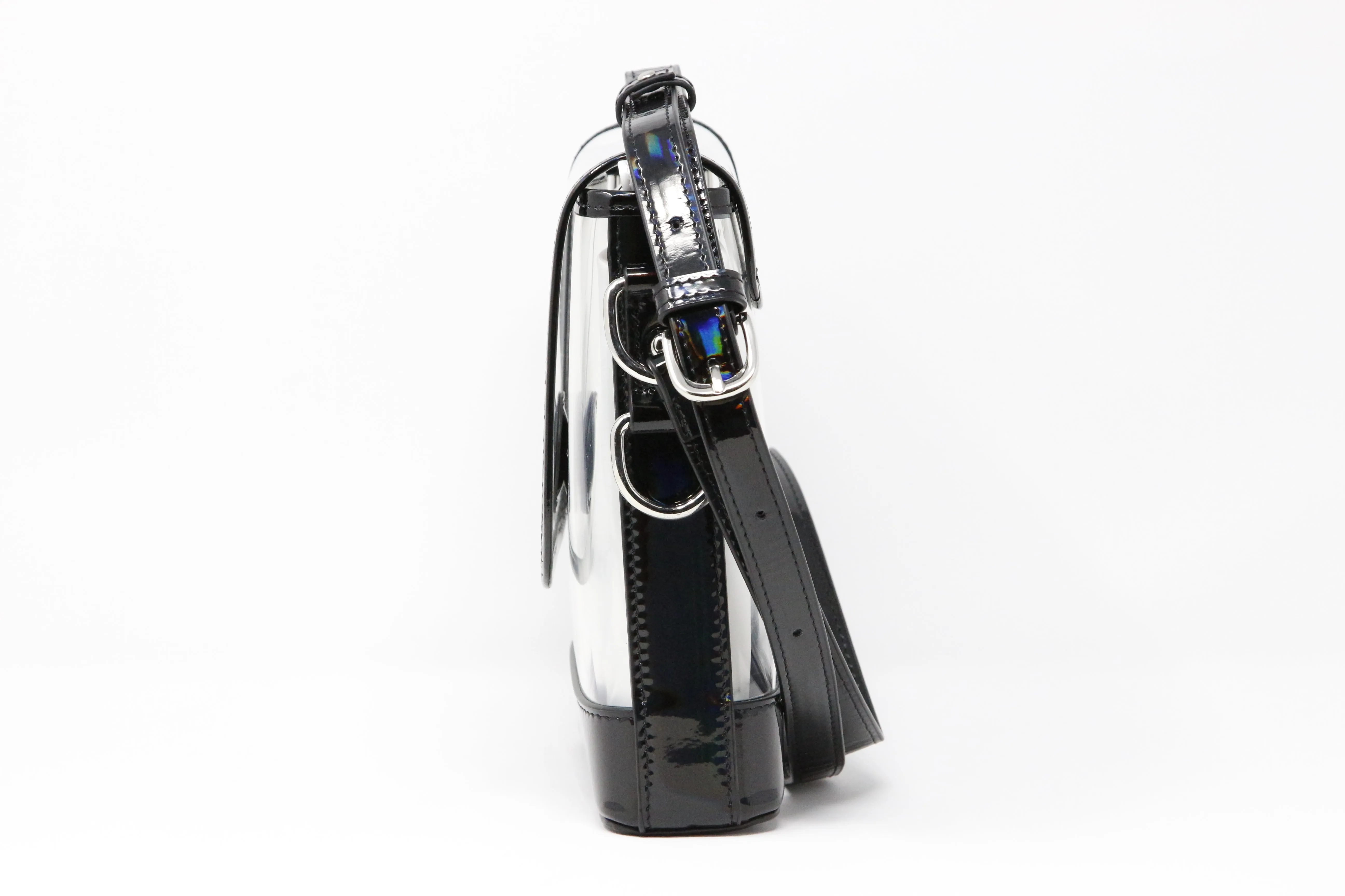 Memo (Black Holographic Leather, Platinum Liner) - Buy with Prime