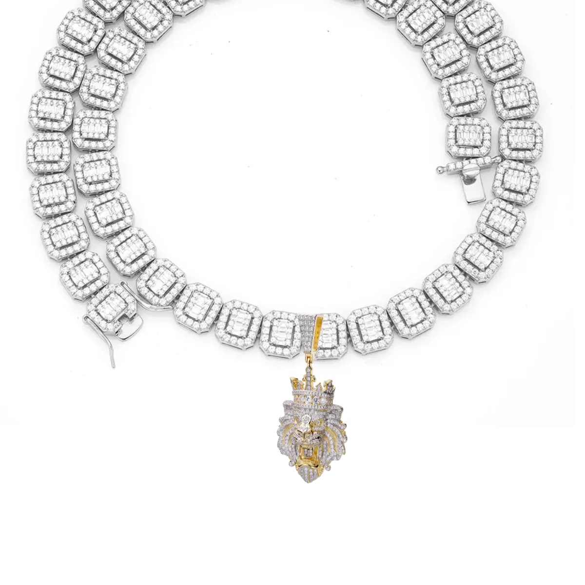 Men Rapper Jewelry Iced Out Brass Necklace Gold Plated Cubic Zircon Hip Hop Sprite Bottle Cup Pendant Necklace