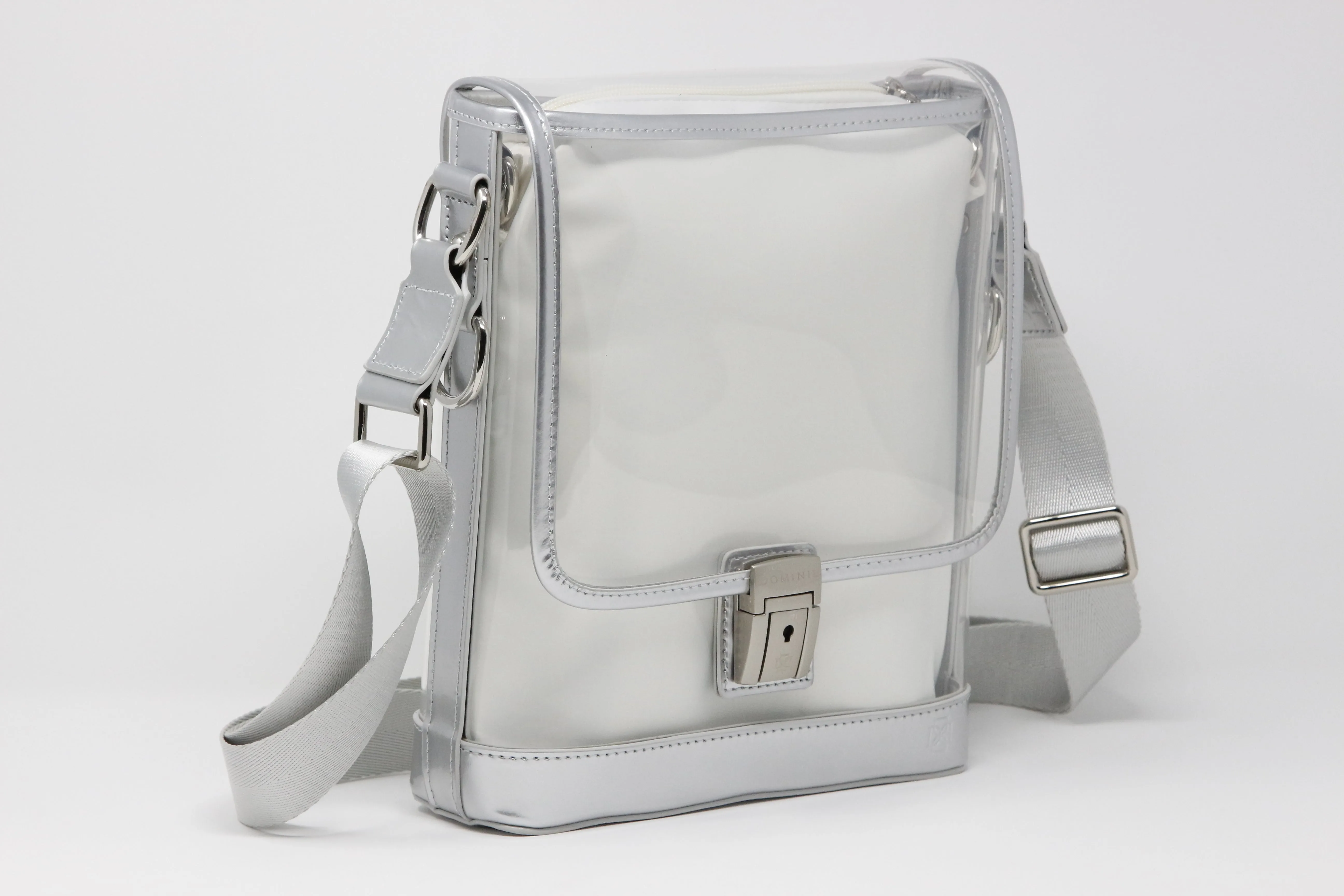 Messenger (Silver Holographic Leather, Platinum Liner) - Buy with Prime