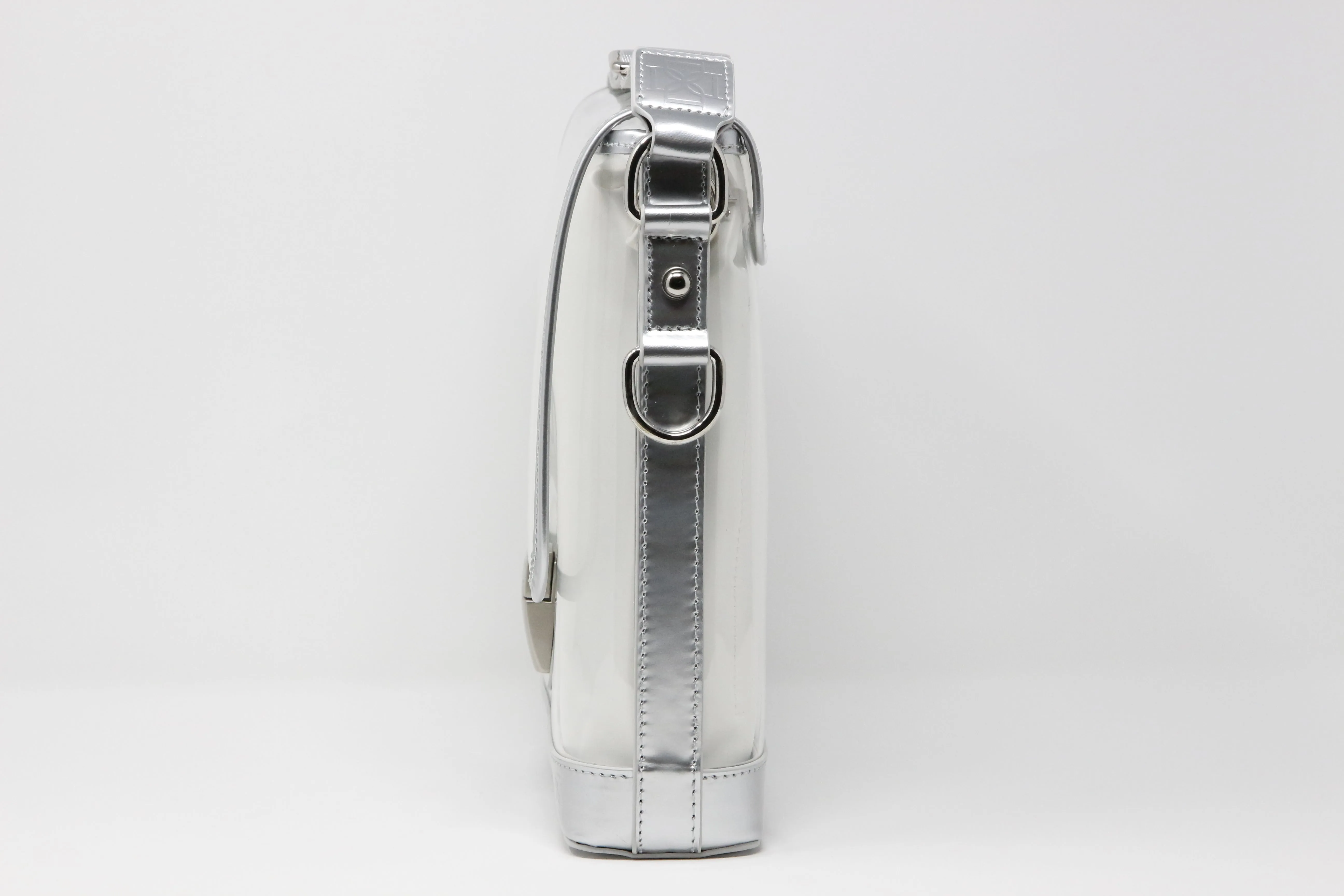 Messenger (Silver Holographic Leather, Platinum Liner) - Buy with Prime