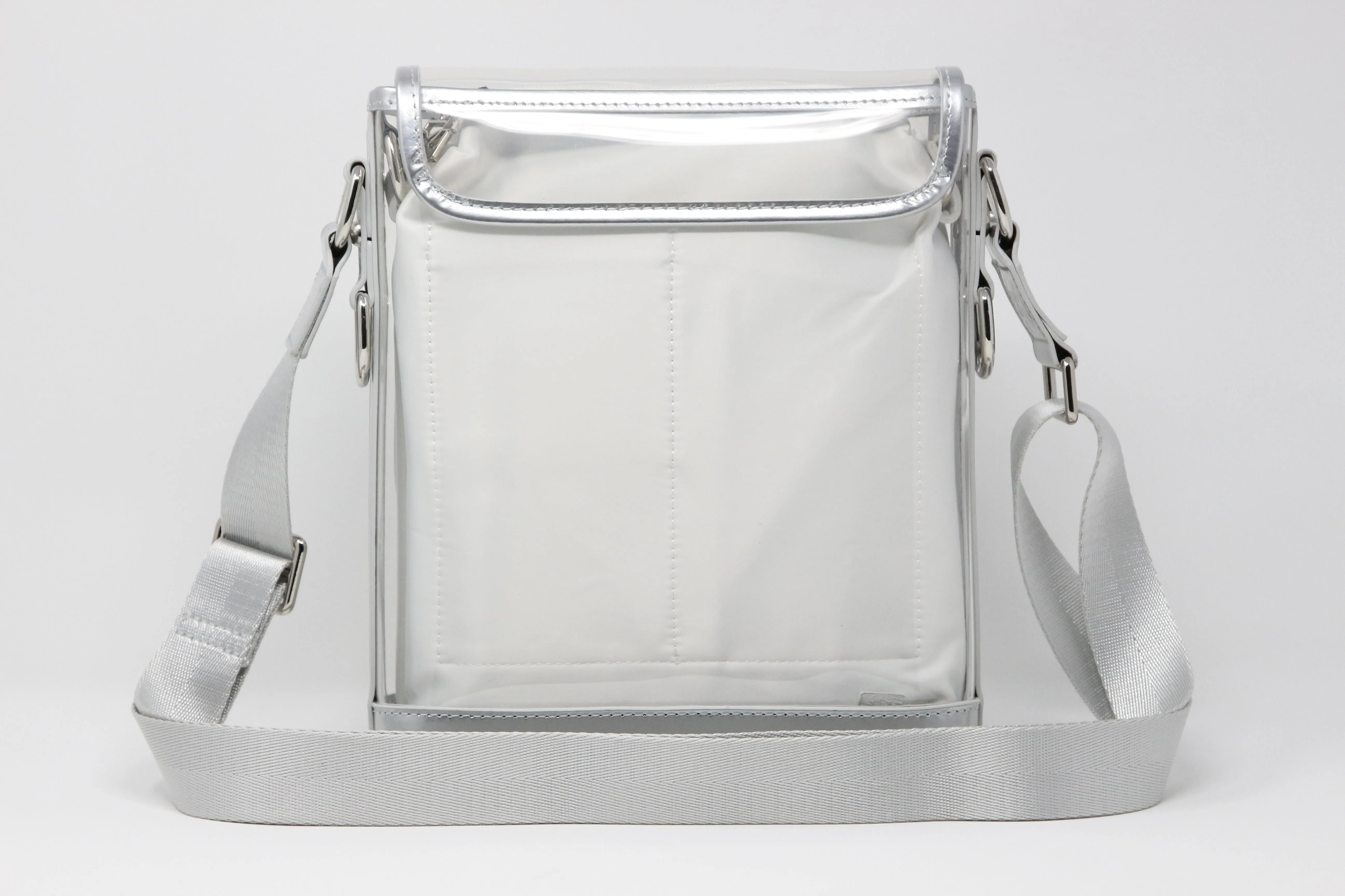 Messenger (Silver Holographic Leather, Platinum Liner) - Buy with Prime