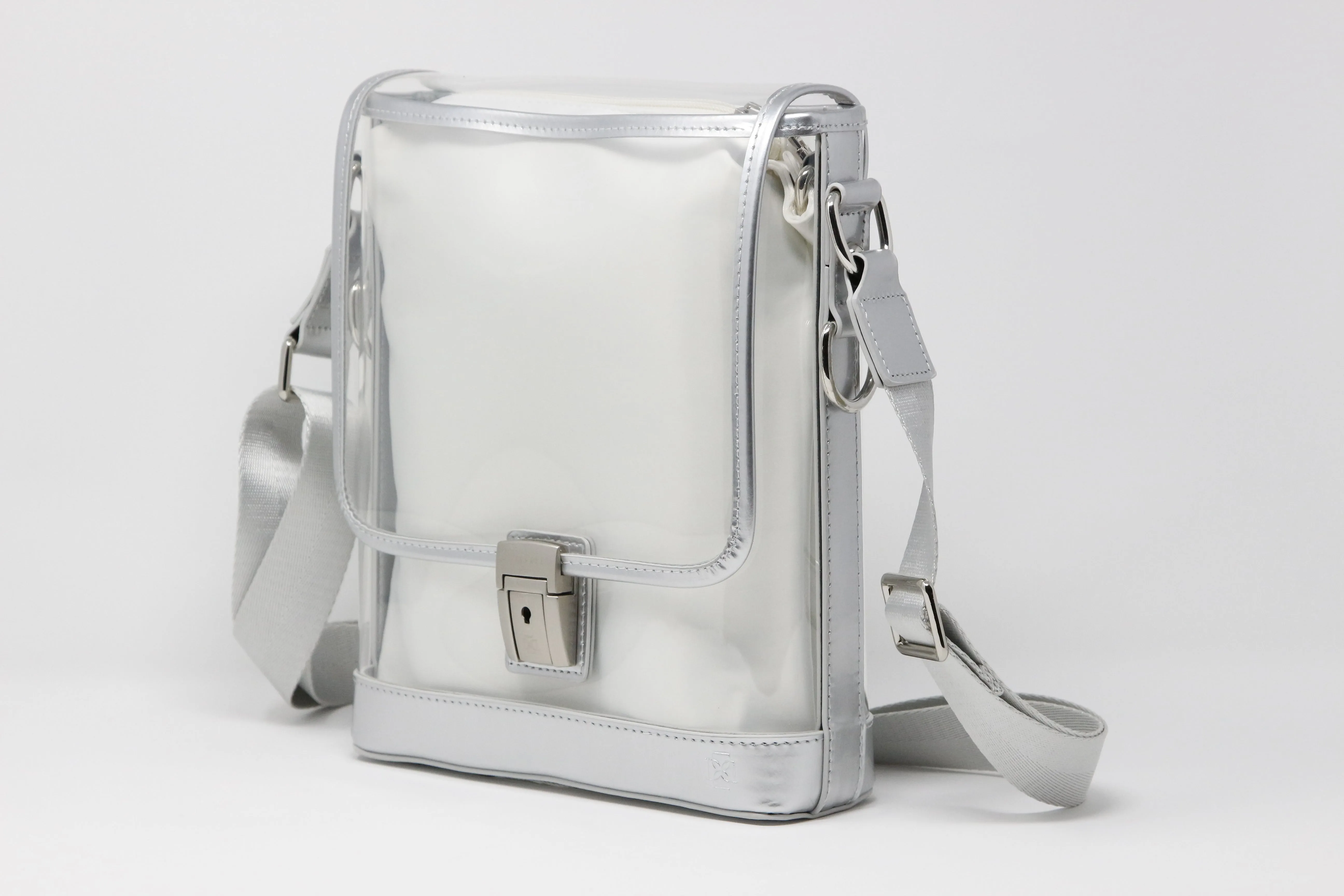 Messenger (Silver Holographic Leather, Platinum Liner) - Buy with Prime