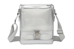 Messenger (Silver Holographic Leather, Platinum Liner) - Buy with Prime