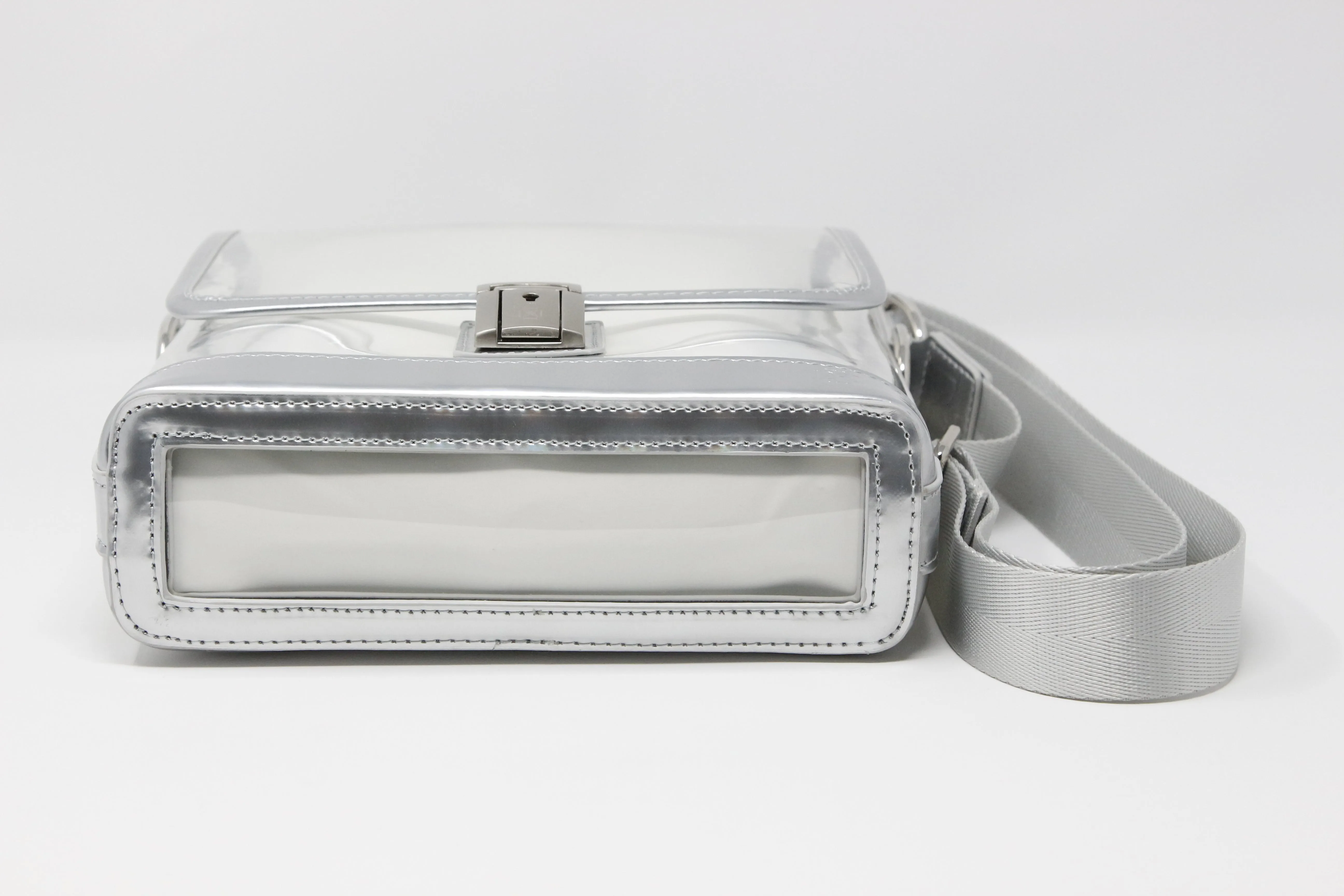 Messenger - Silver Holographic Patent Leather