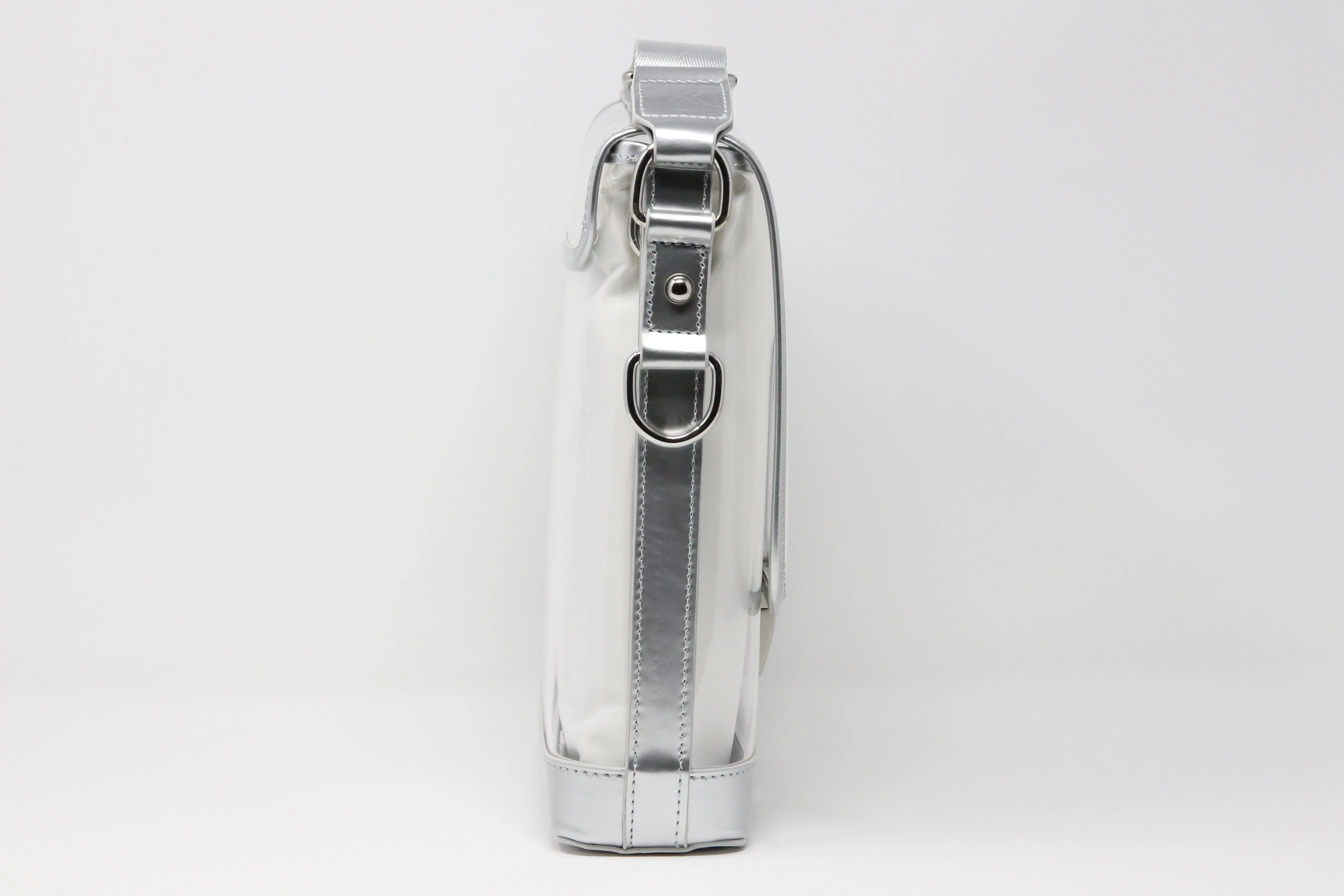 Messenger - Silver Holographic Patent Leather