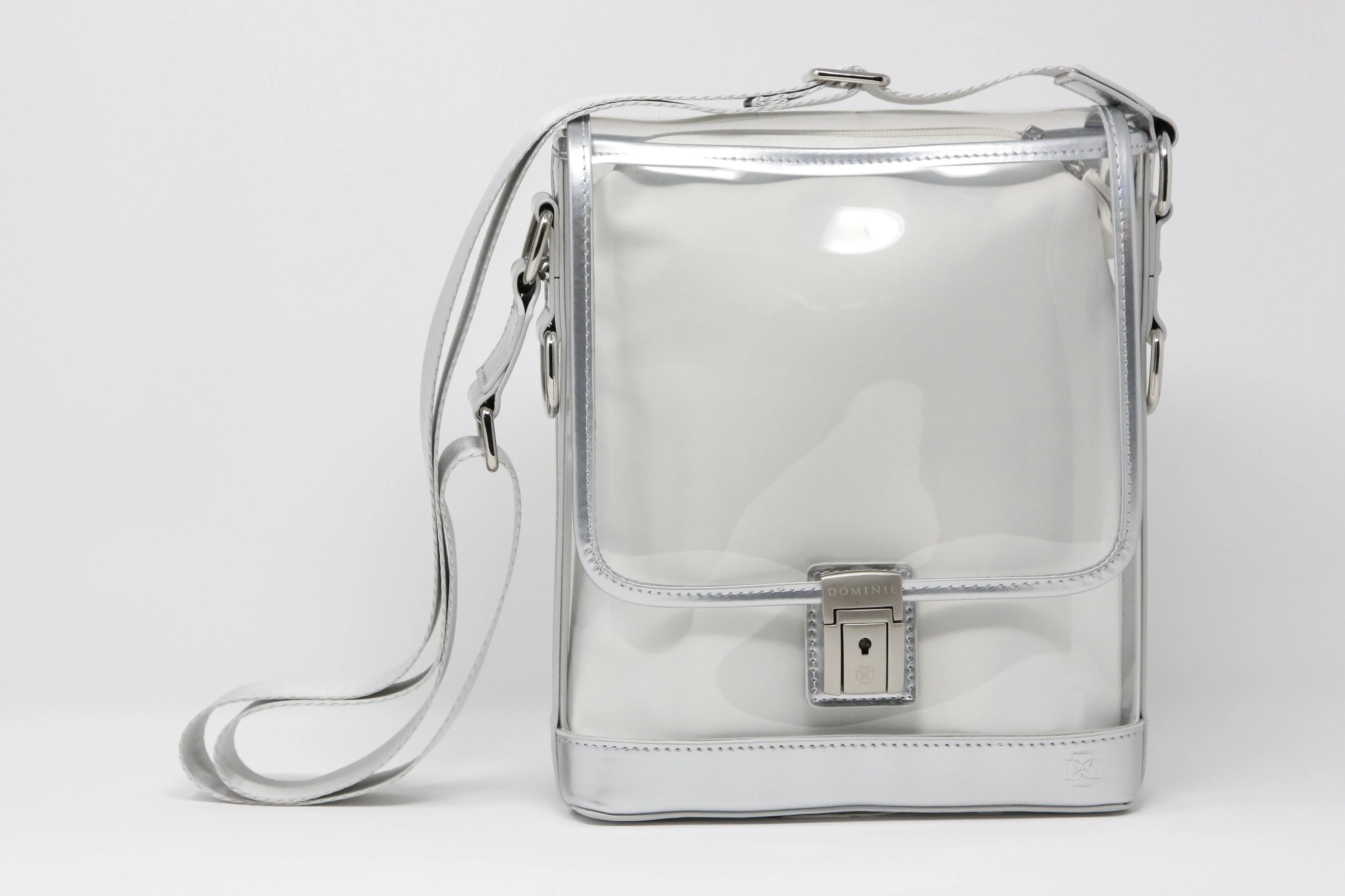 Messenger - Silver Holographic Patent Leather