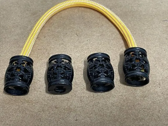 Metal cord end - Snowflake*