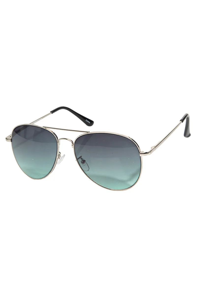 Metal Frame Aviator Sunglasses