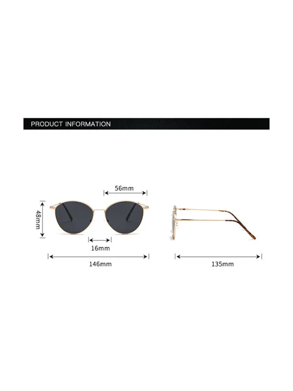 Metal Frame Sunglasses