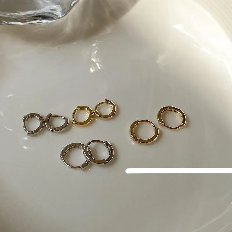 Metal Hoop Earrings