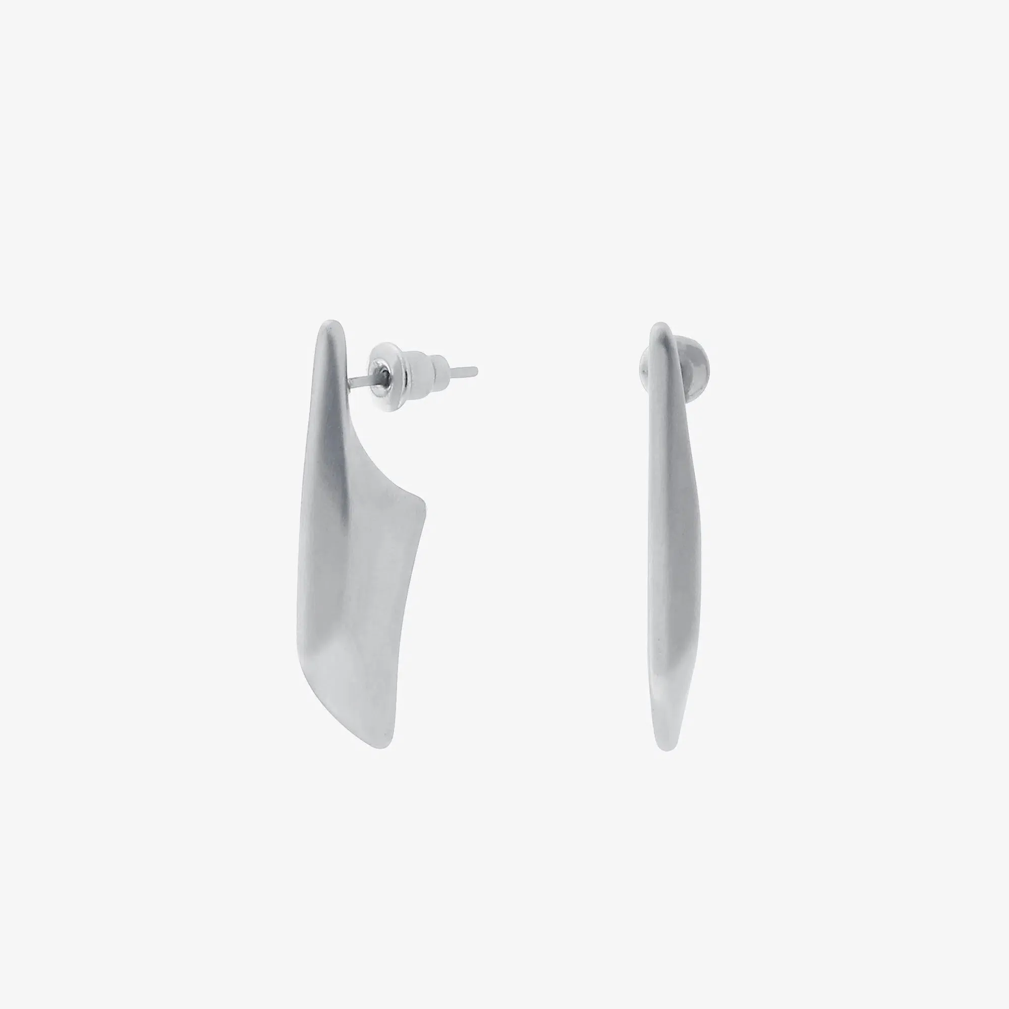Metal Rhombus Blade Earrings
