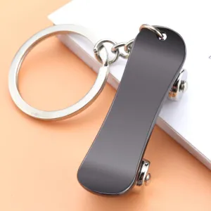 Metal Skateboard Keychain