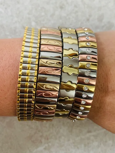 Metal stretch bracelet