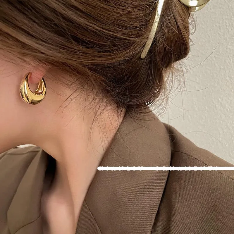 Metal Water Drops Earrings