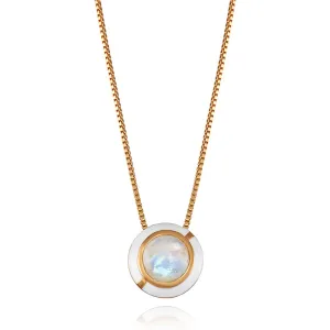 MINI GEO MOONSTONE PENDANT