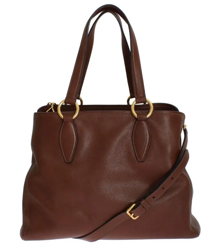 Miu Miu Vitello Diano Leather Handbag ON SALE
