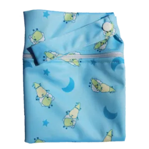 Moo Moo Kow Wet Bag Large - BaaBaaSheepz Blue