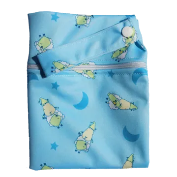 Moo Moo Kow Wet Bag Large - BaaBaaSheepz Blue