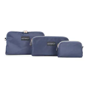 Motherly Diaper Organization Pouches, Pretty Travel Toiletry Bag Set for Women, Stylish Party Clutch or Handbag