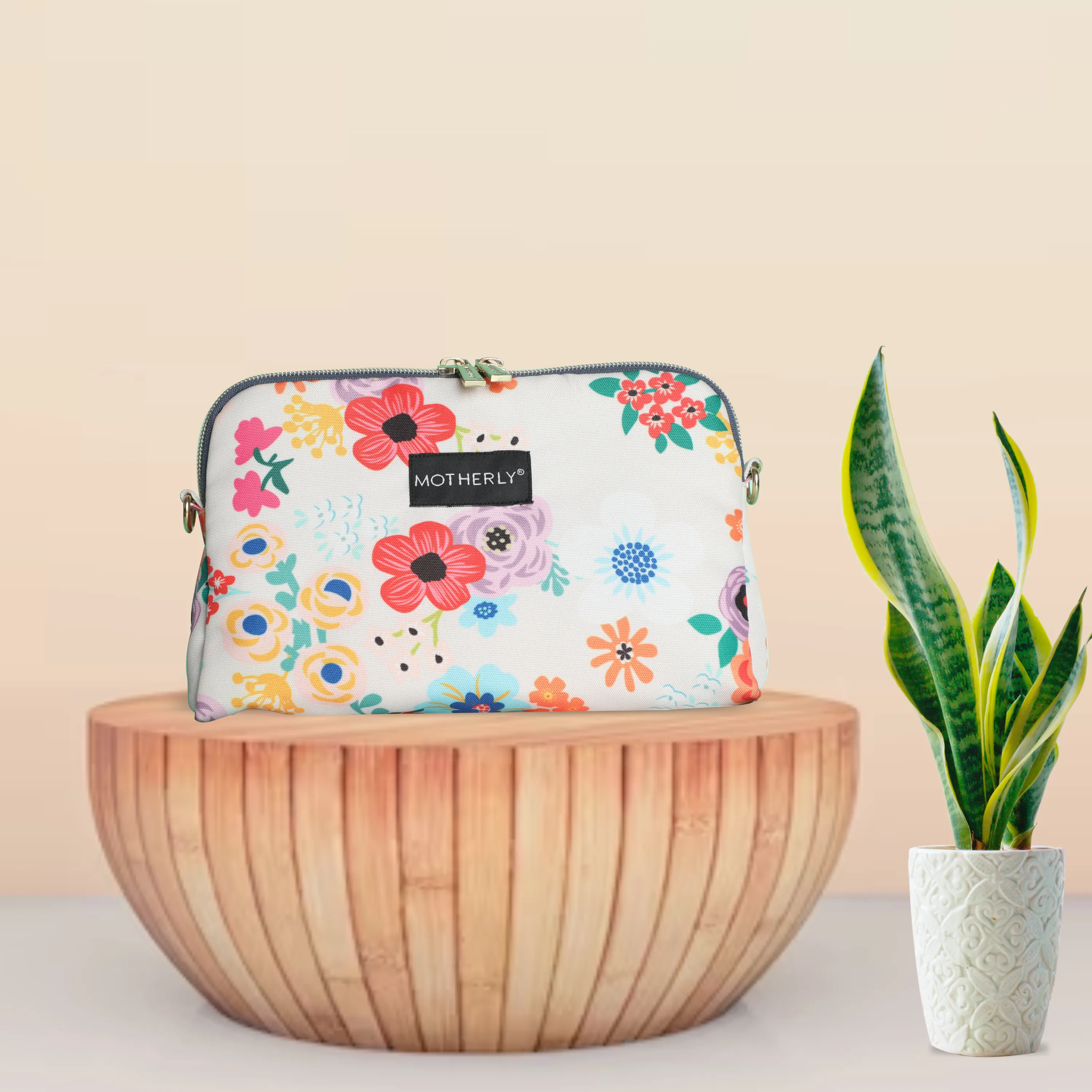 Motherly Diaper Organization Pouches, Pretty Travel Toiletry Bag Set for Women, Stylish Party Clutch or Handbag