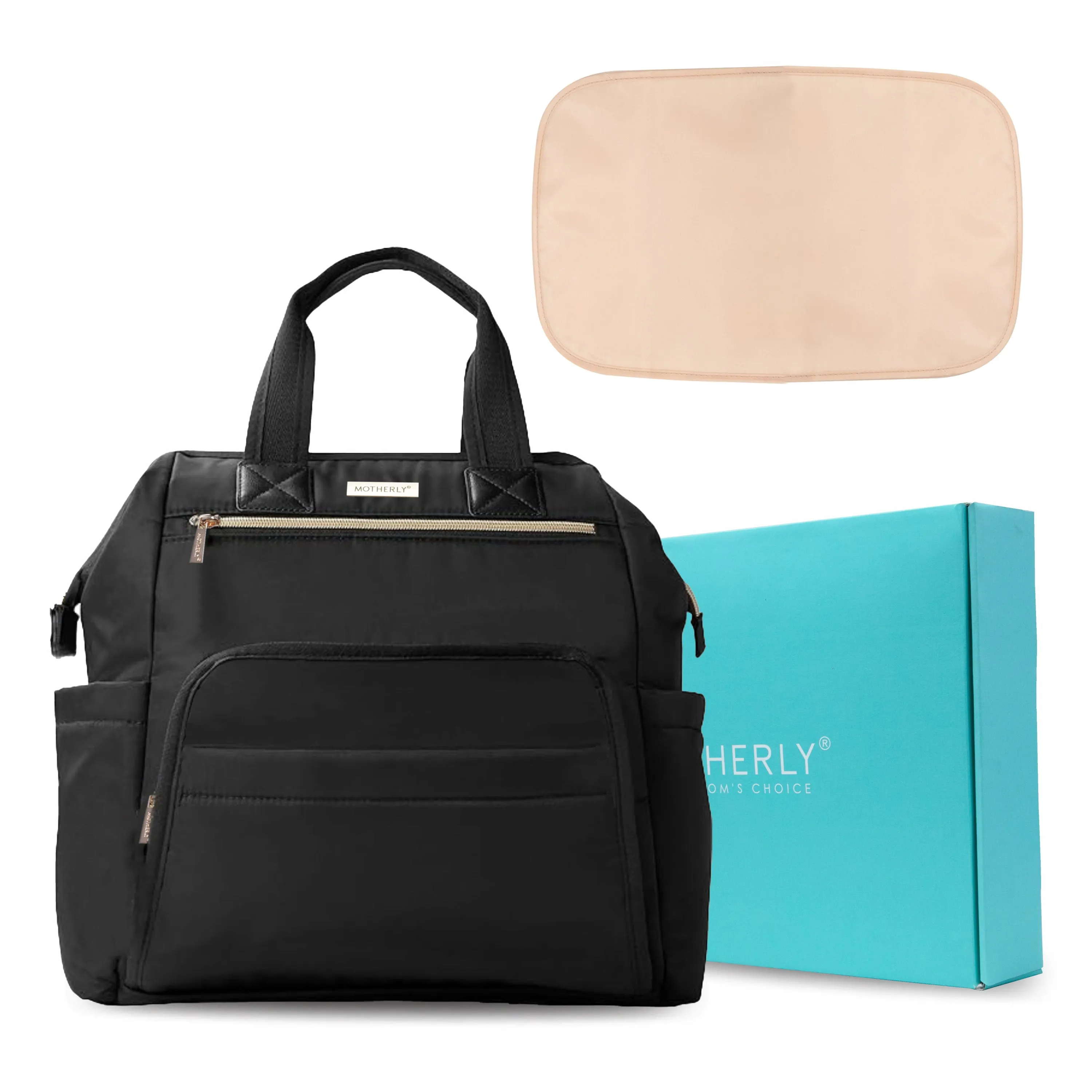 Motherly Evoke Diaper Bag for Mothers for Travel, Maternity Bag for Newborn Baby, Mother Travelling Bag, Multiple Pocket Water Resistant Hospital Bag for moms with Warranty & Offers
