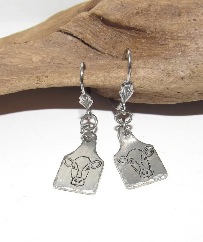 mule  earrings, dangle drop earrings, donkey  jewelry, farm life jewelry, personalized earrings, stamped jewelry, mule lover gift