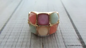 Multi colored stretch ring