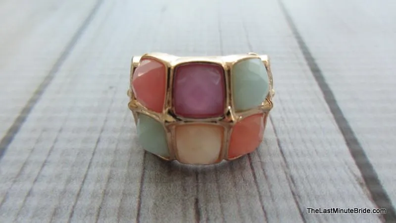 Multi colored stretch ring
