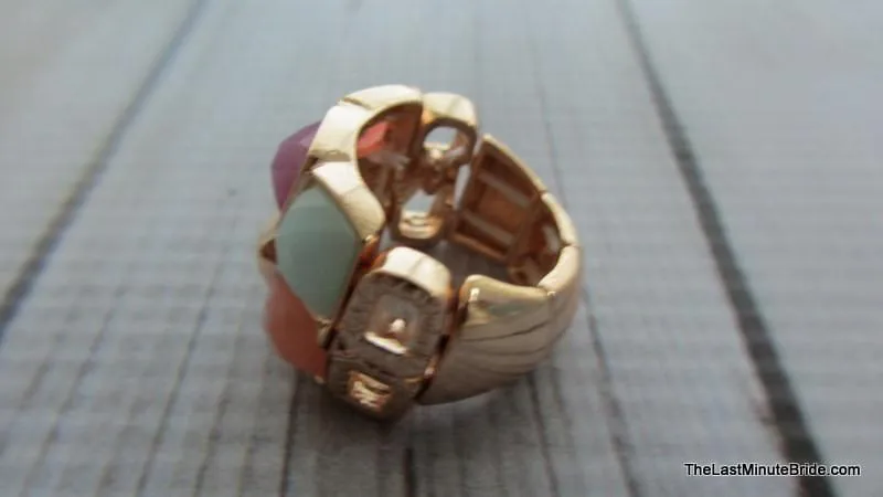 Multi colored stretch ring