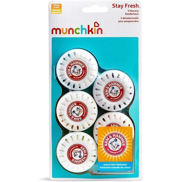 Munchkin Stay Fresh Arm & Hammer Nursery Deodorizers - 5 Pack