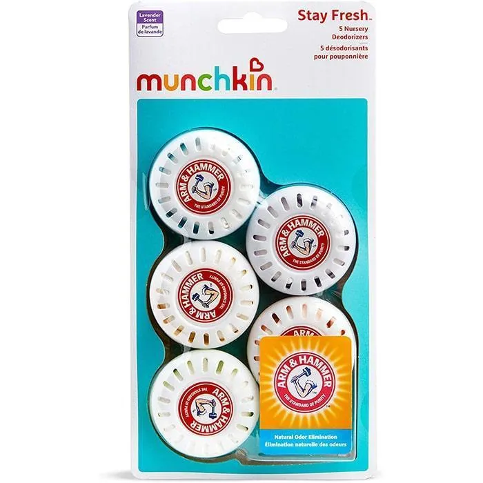 Munchkin Stay Fresh Arm & Hammer Nursery Deodorizers - 5 Pack