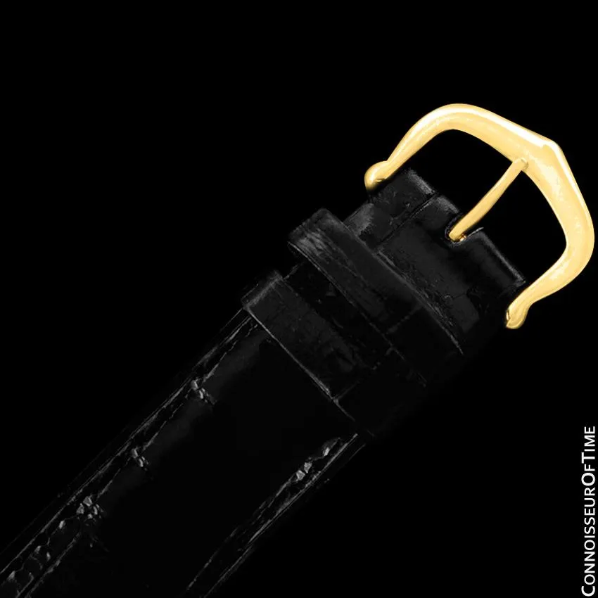 Must De Cartier Vendome Ladies Vermeil Watch - 18K Gold Over Sterling Silver & Diamonds