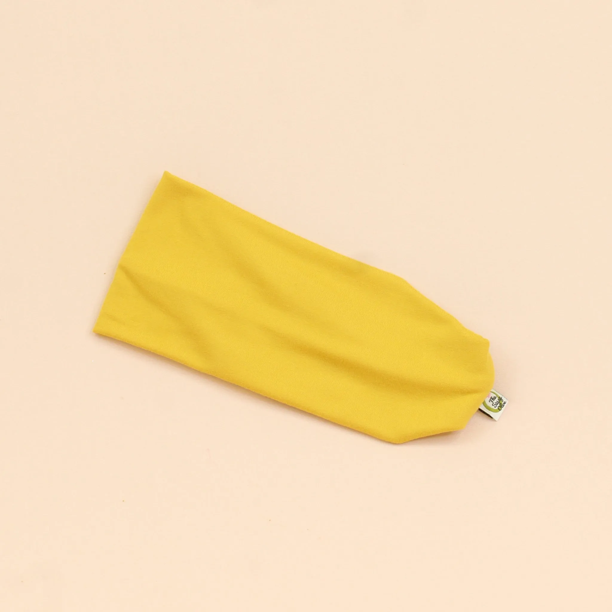 Mustard Solid Stretch Headband