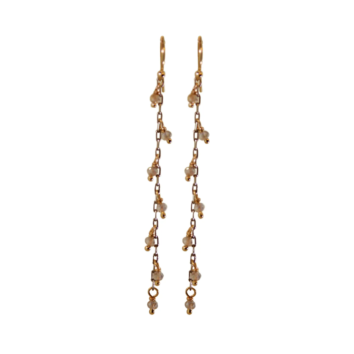 Mystic Labradorite Dangle Earrings