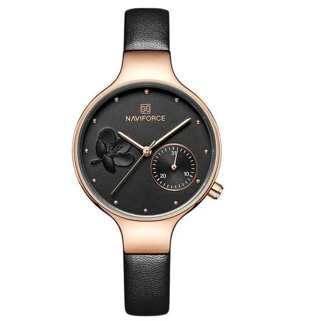 Naviforce Women's Leather Fashion Watch