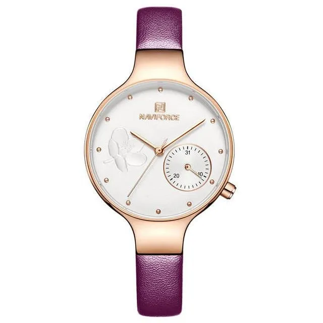 Naviforce Women's Leather Fashion Watch