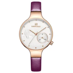 Naviforce Women's Leather Fashion Watch