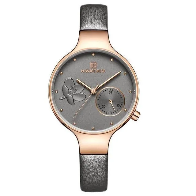 Naviforce Women's Leather Fashion Watch