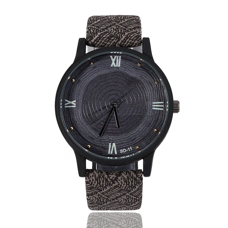 New 2017 Wood Retro Women Casual Watches Brand Vintage Leather ladies Quartz Clock Hours Woman Fashion Face Wooden dress Watch