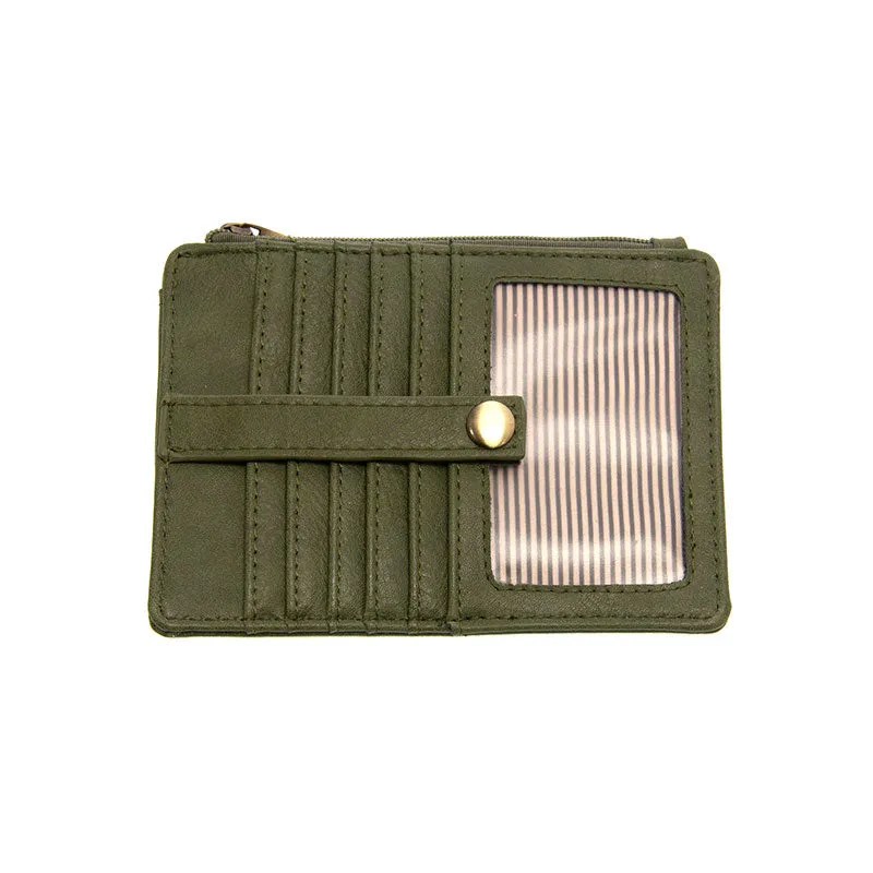 New Penny Mini Travel Wallet in Dark Basil