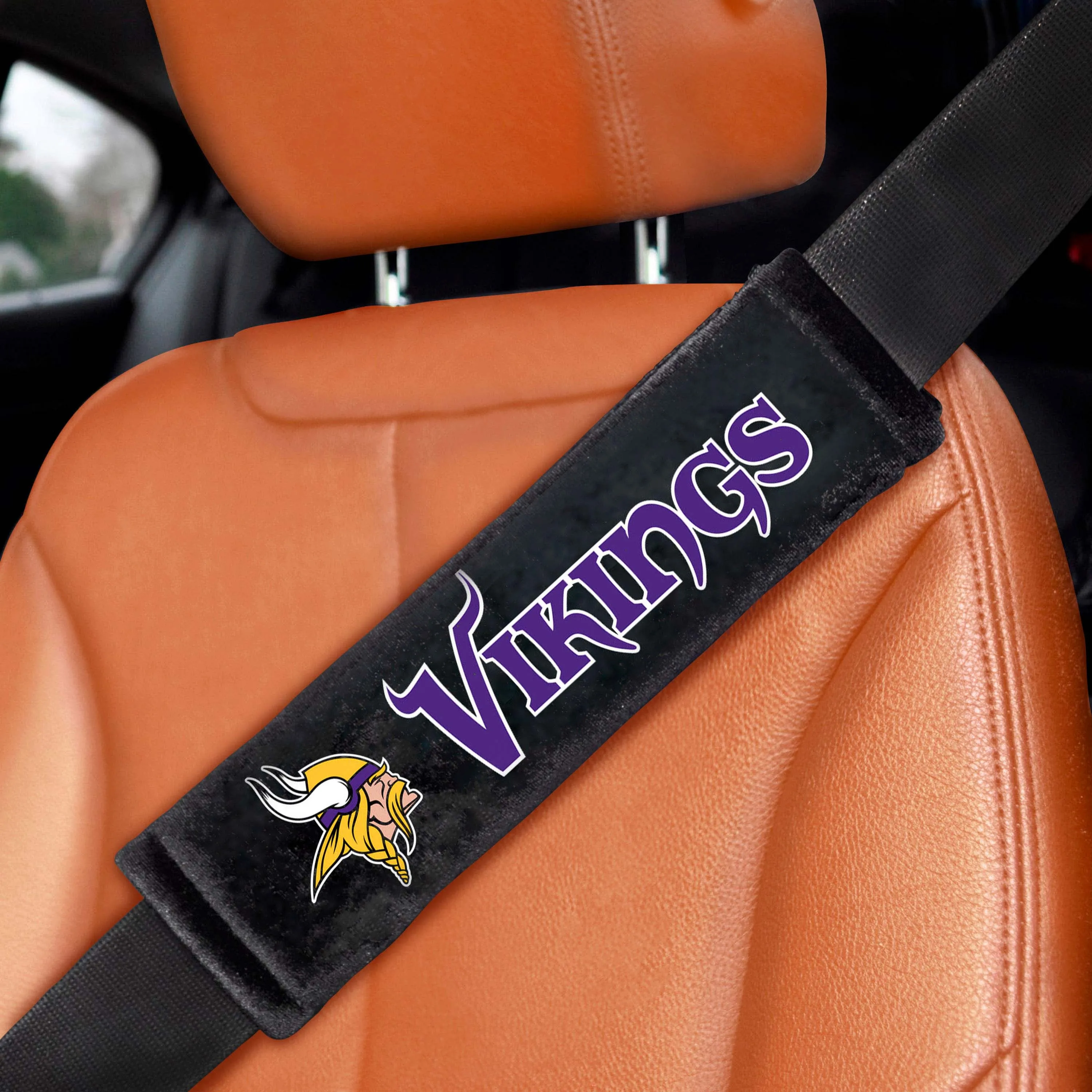 NFL - Minnesota Vikings Embroidered Seatbelt Pad - Pair