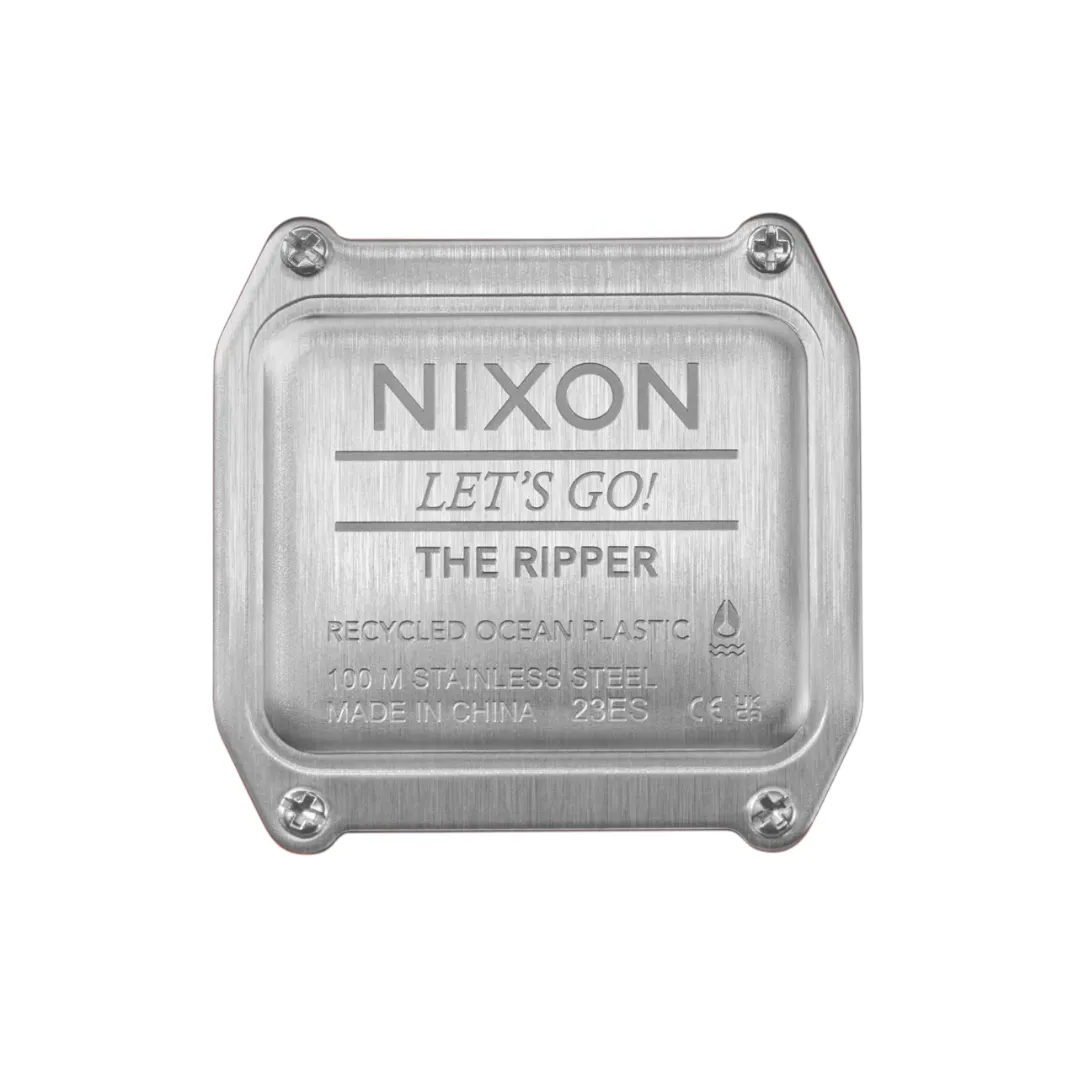 Nixon Unisex Ripper Watch - Silver/Purple