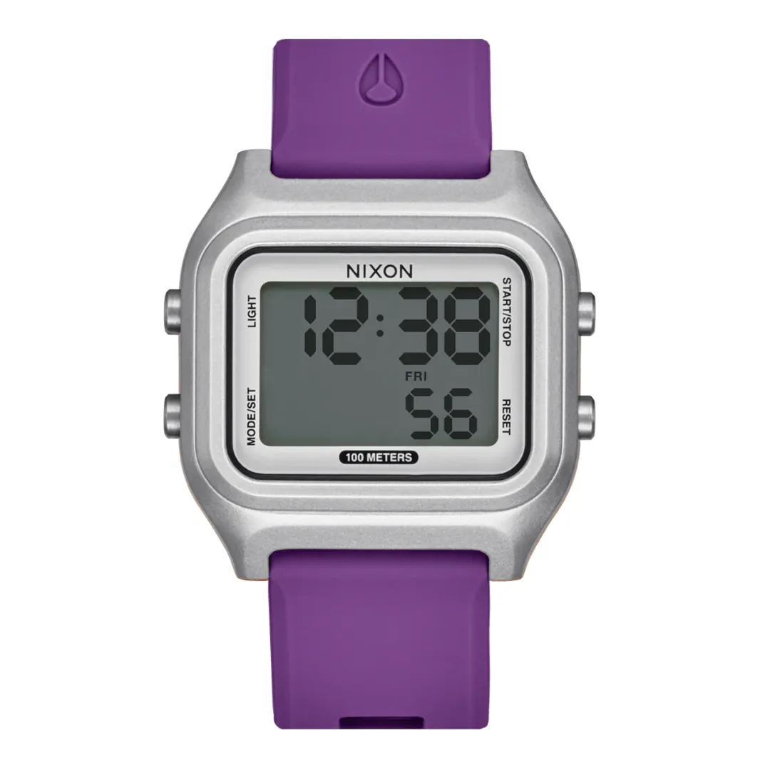 Nixon Unisex Ripper Watch - Silver/Purple